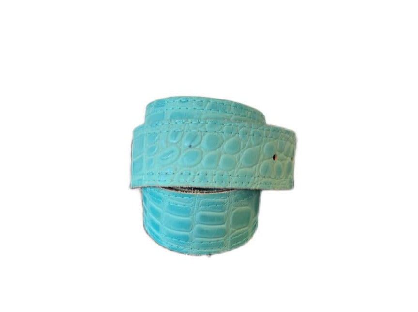 Mane Jane Belt Turquoise Croc Mane Jane Belt - Size Xlarge equestrian team apparel online tack store mobile tack store custom farm apparel custom show stable clothing equestrian lifestyle horse show clothing riding clothes horses equestrian tack store